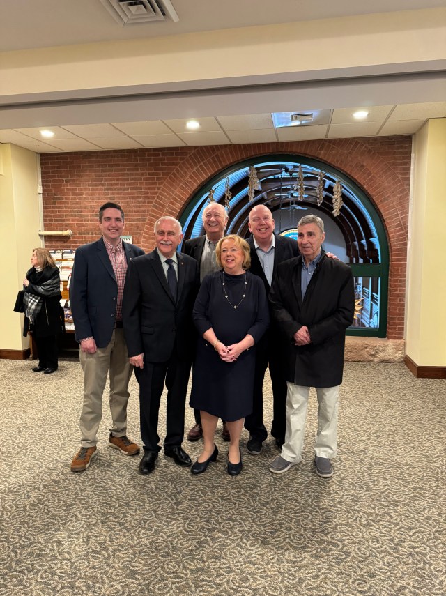 he Six Mayors of the modern era gather at the 300th Birthday celebration for Methuen. Mayor Neil Perry was the seventh.