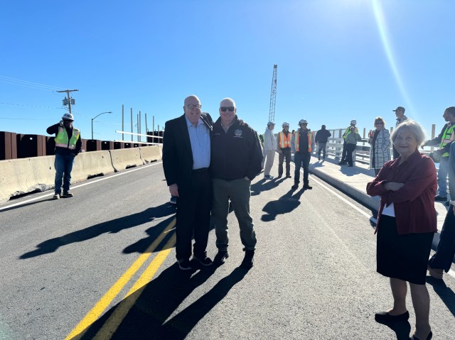 With Hampton Town Manager Jamie Sullivan